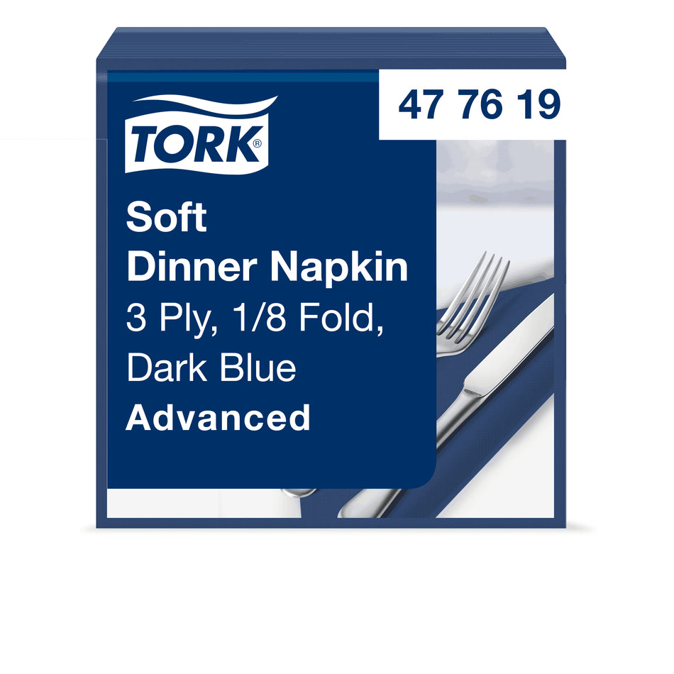 Tork Soft Dinnerservietten Dunkelblau