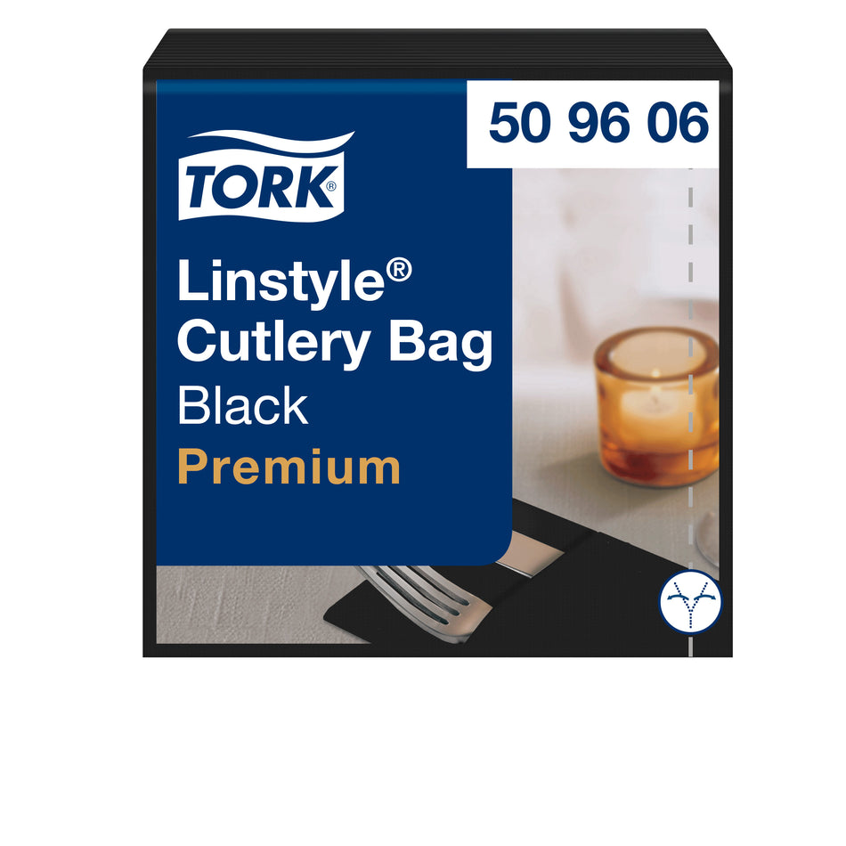 Tork LinStyle® Bestecktaschen Schwarz