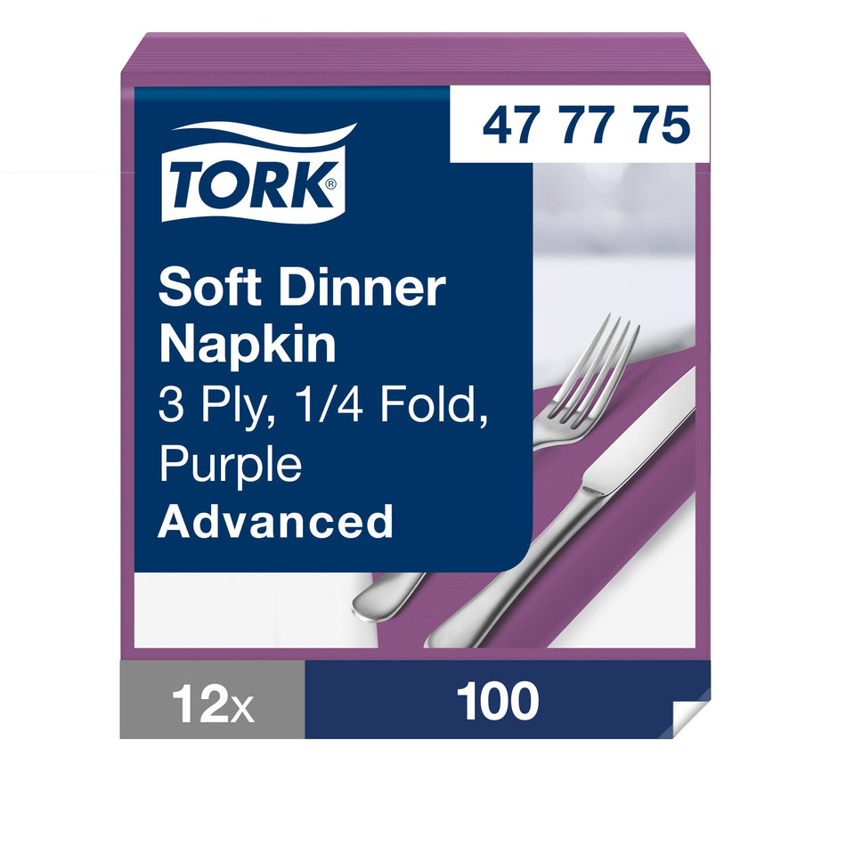 Tork Serviette Dinner Doux aubergine