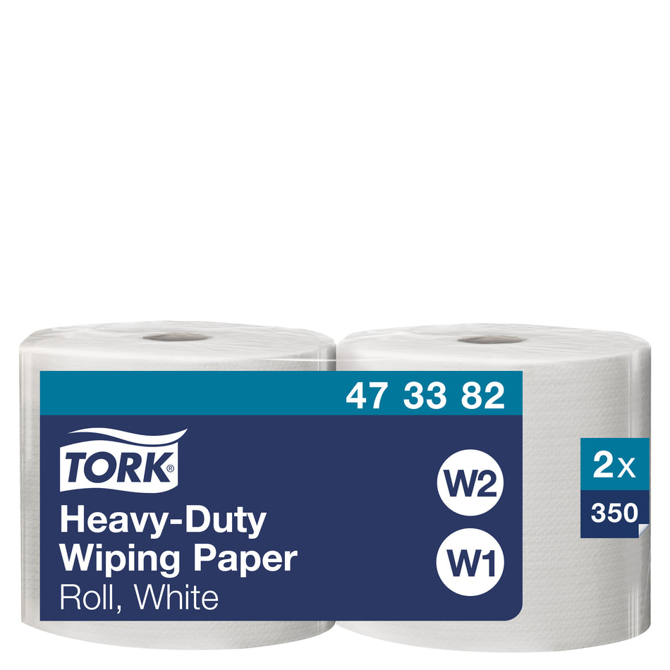 Tork Papier d'Essuyage ultra-résistant blanc, W1/2