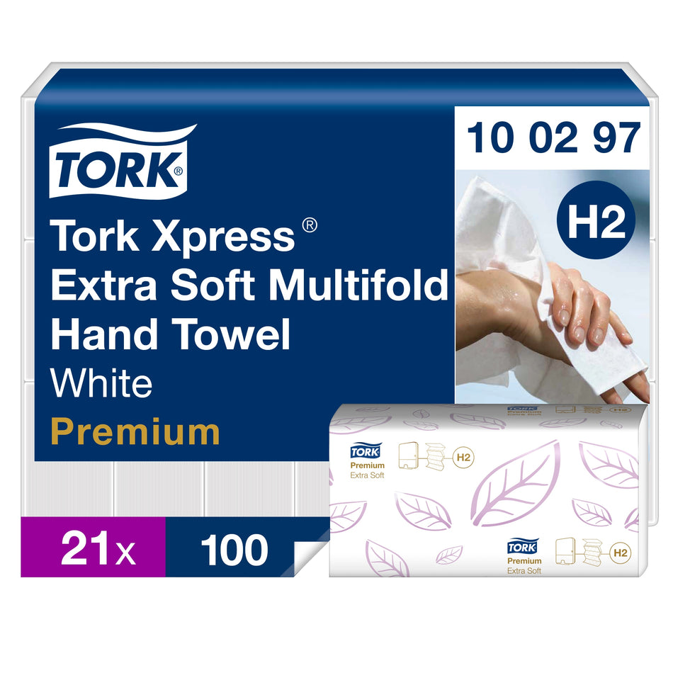 Tork Xpress® Extra-doux Essuie-mains interfoliés blancs H2