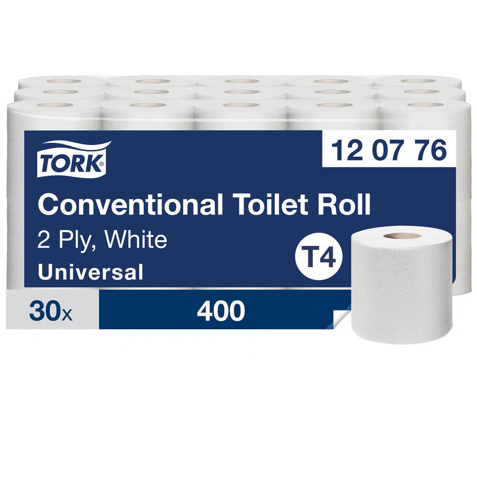 Tork Papier Toilette Rouleau traditionnel blanc T4