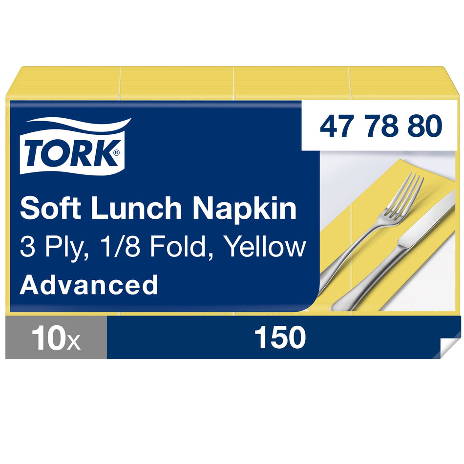 Tork Serviette Lunch Doux jaune