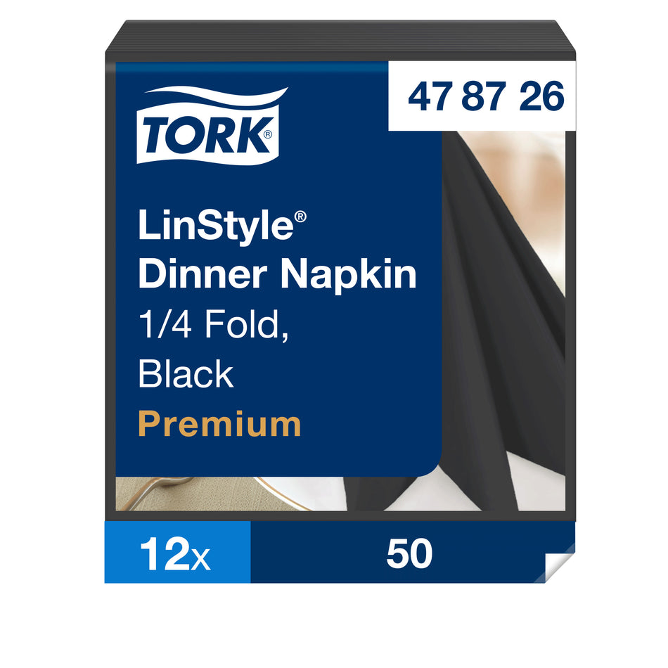 Tork LinStyle® Dinnerservietten Schwarz