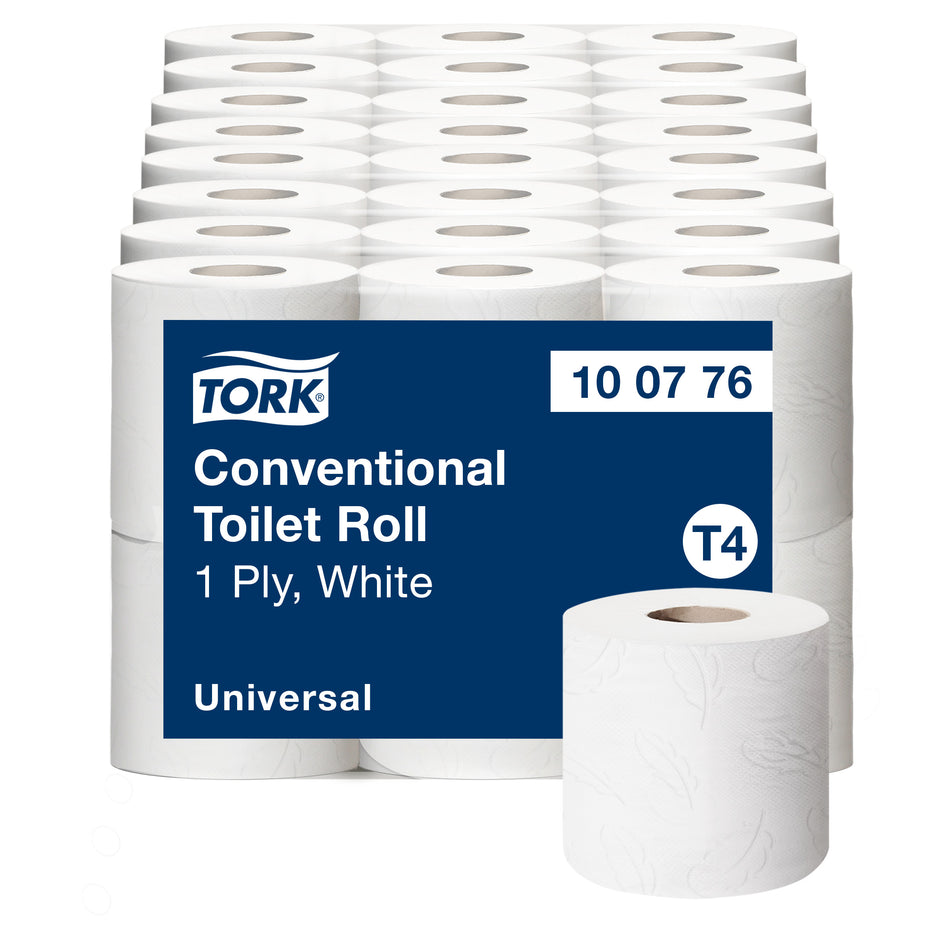 Tork Papier toilette rouleau traditionnel Universal - 1 pli