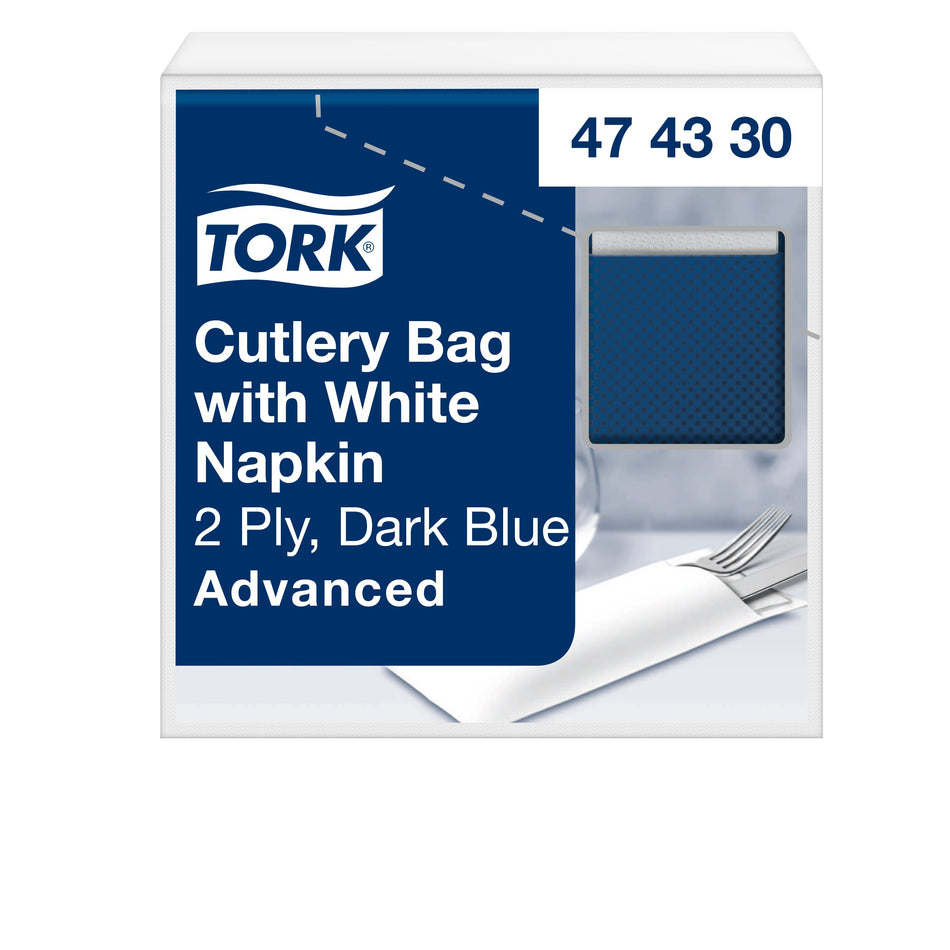 Tork hygienische Bestecktaschen Dunkelblau