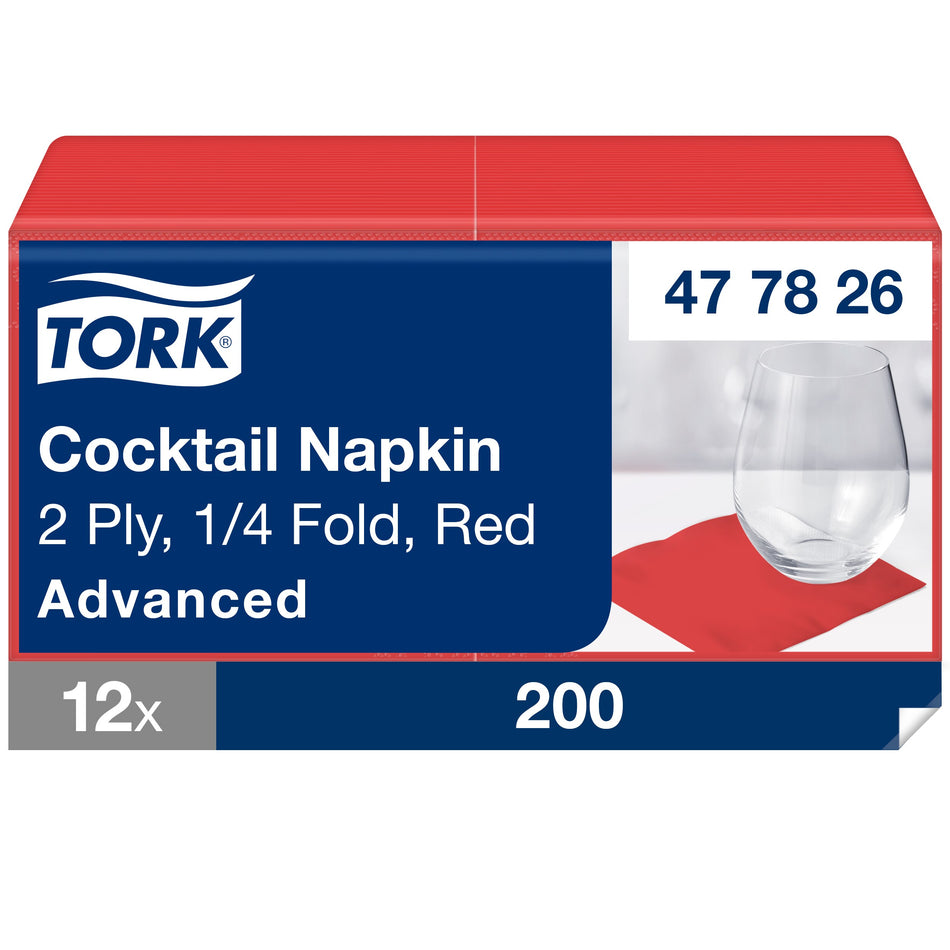 Tork Cocktailservietten Rot