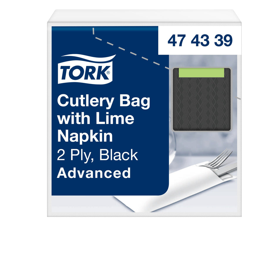 Tork hygienische Bestecktaschen Schwarz