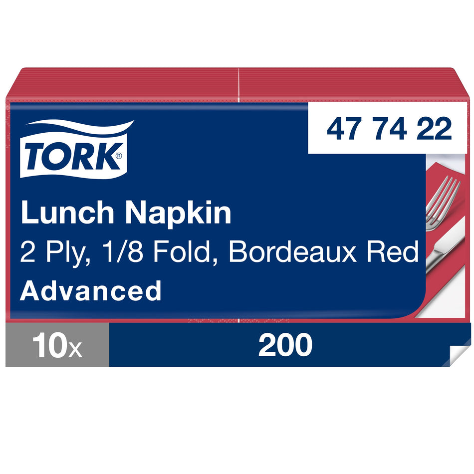 Tork Lunchservietten Bordeauxrot