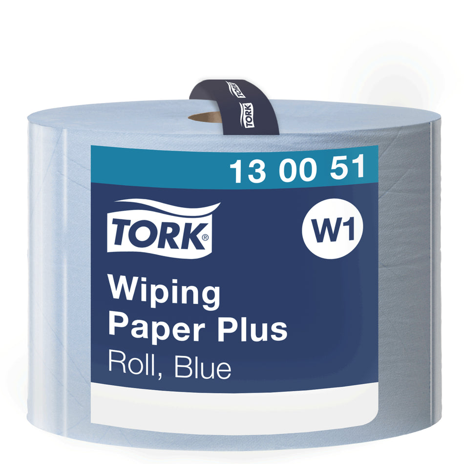 Tork Papier d'Essuyage Plus bleu W1
