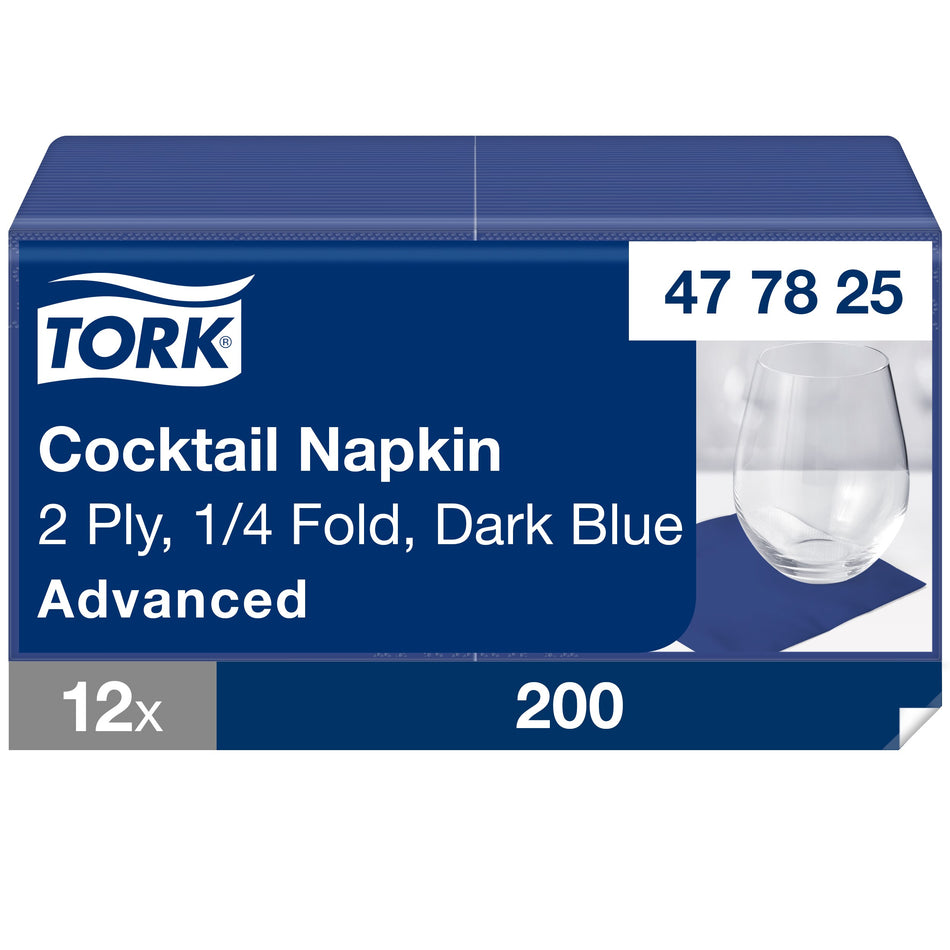 Tork Serviette Cocktail bleu océan