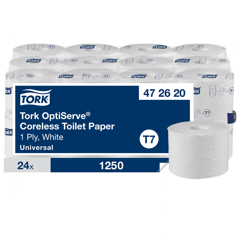 Tork OptiServe® Papier toilette sans mandrin blanc T7