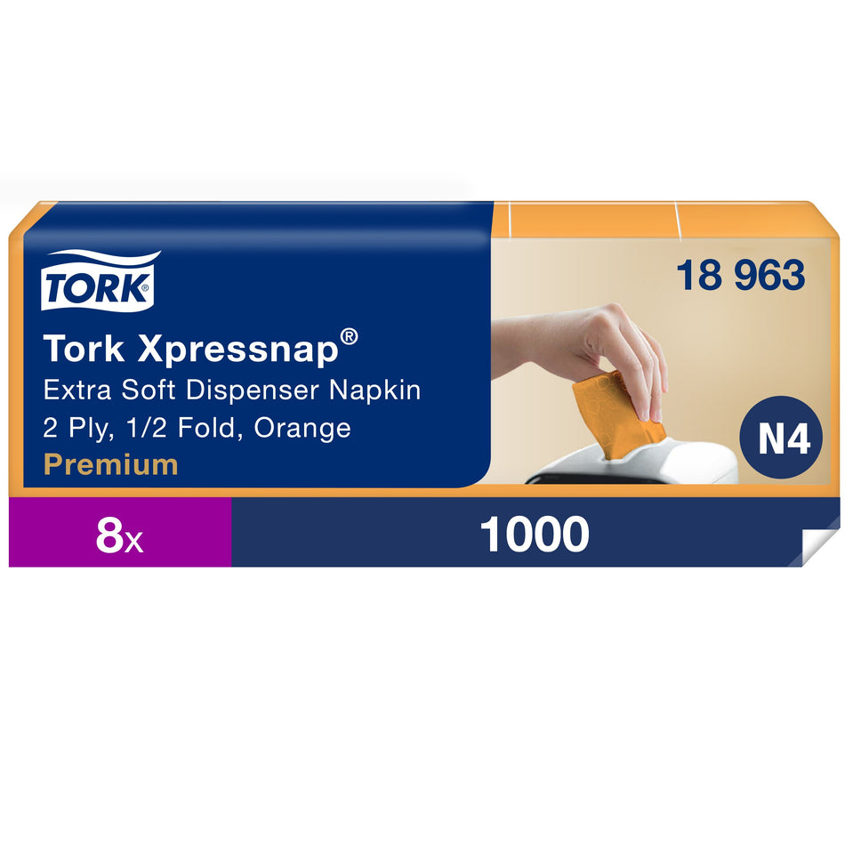 Tork Xpressnap® Serviette enchevêtrée extra-douce orange pour distributeur N4