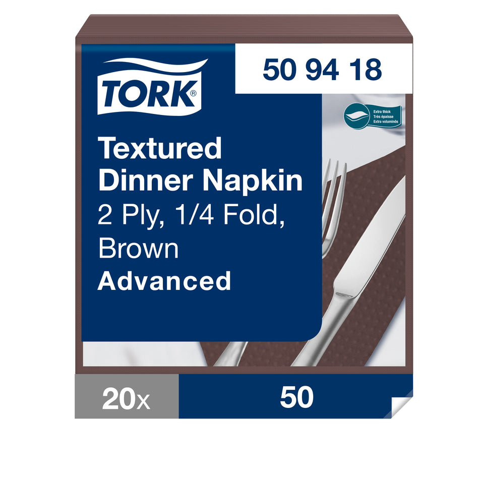 Tork Textured Dinnerservietten Braun