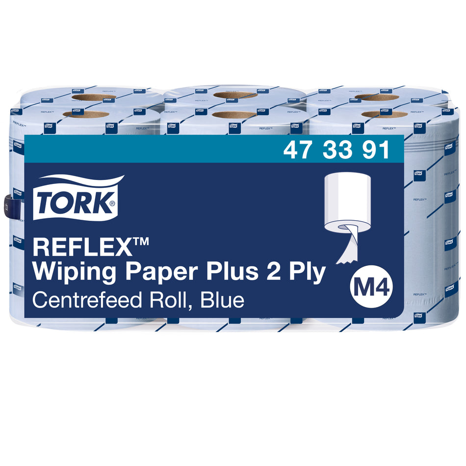 Tork Reflex™ Papier d'Essuyage Plus bleu M4