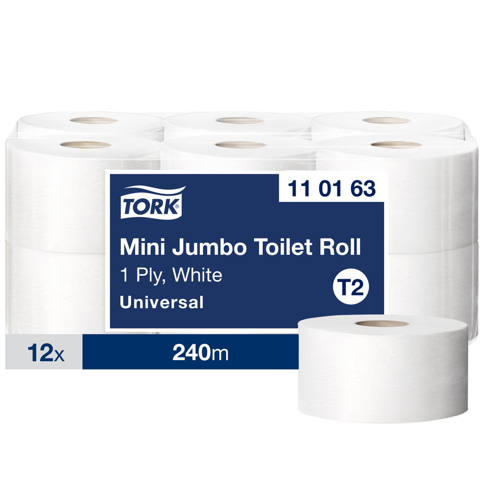 Tork Papier Toilette mini Jumbo blanc T2