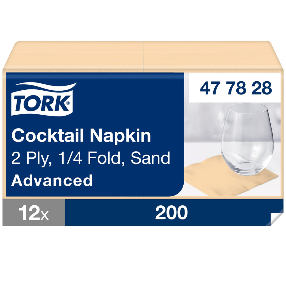 Tork Serviette Cocktail ivoire