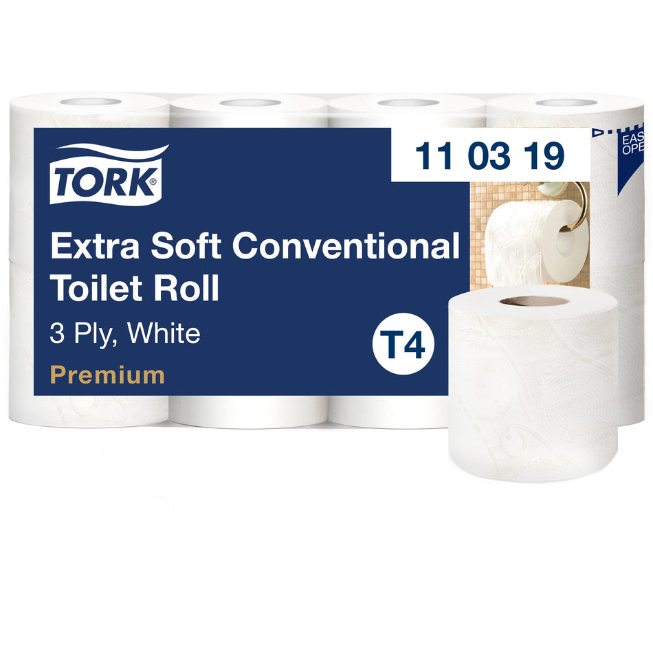 Tork Papier toilette rouleau extra doux blanc T4