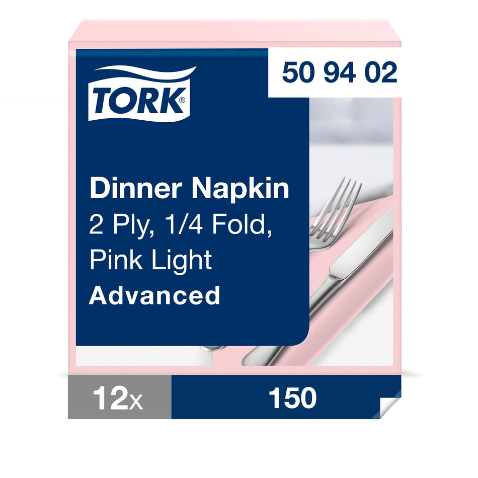 Tork Serviette Dinner rose pâle