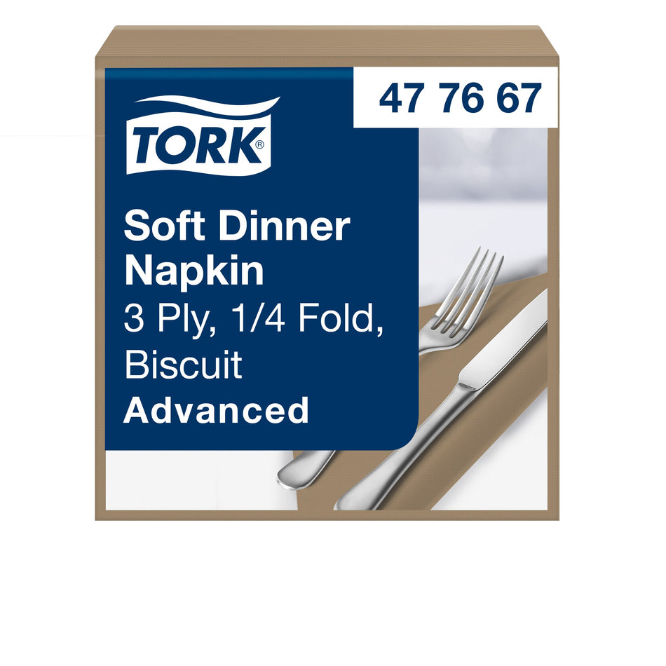 Tork Soft Dinnerservietten Biscuit