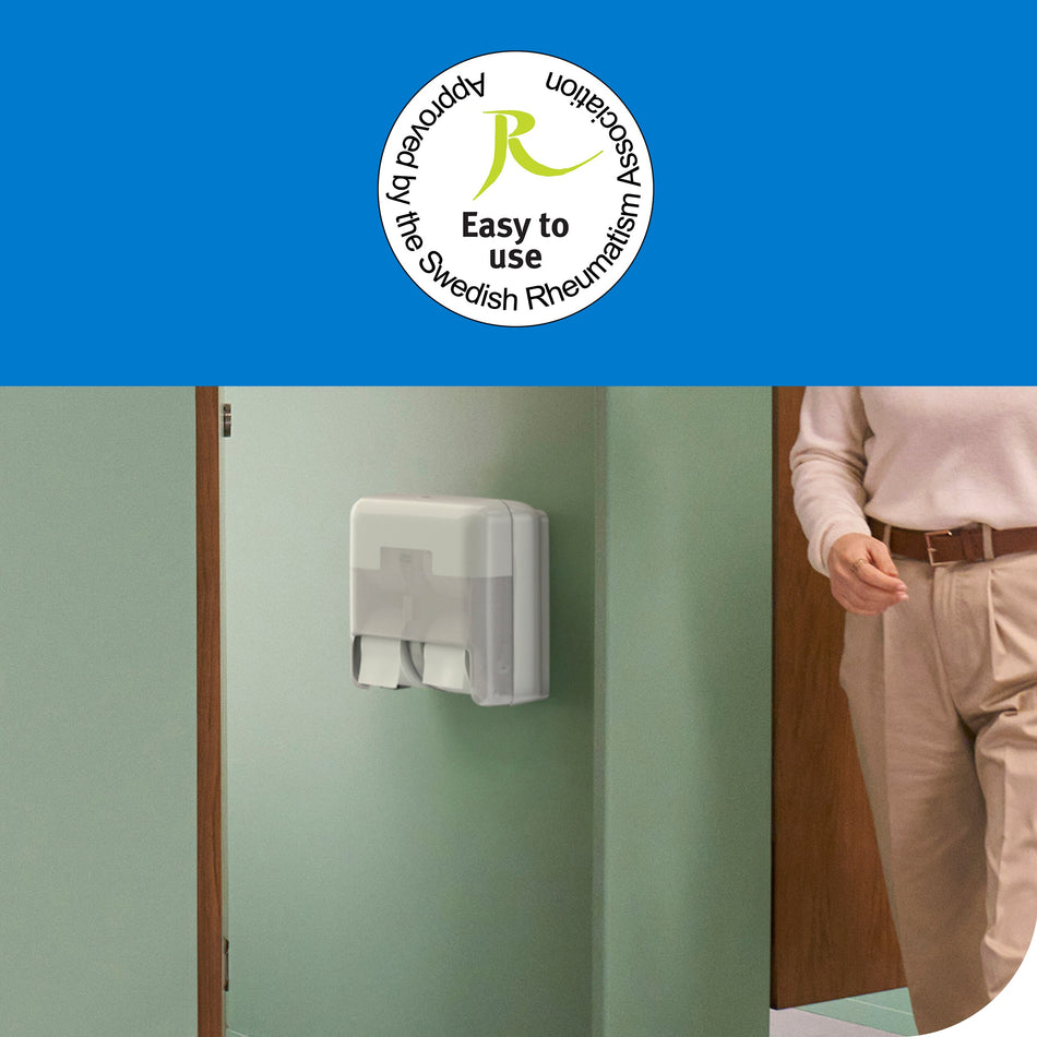 Tork OptiServe® Distributeur pour Papier toilette 4 rouleaux sans mandrin blanc T7