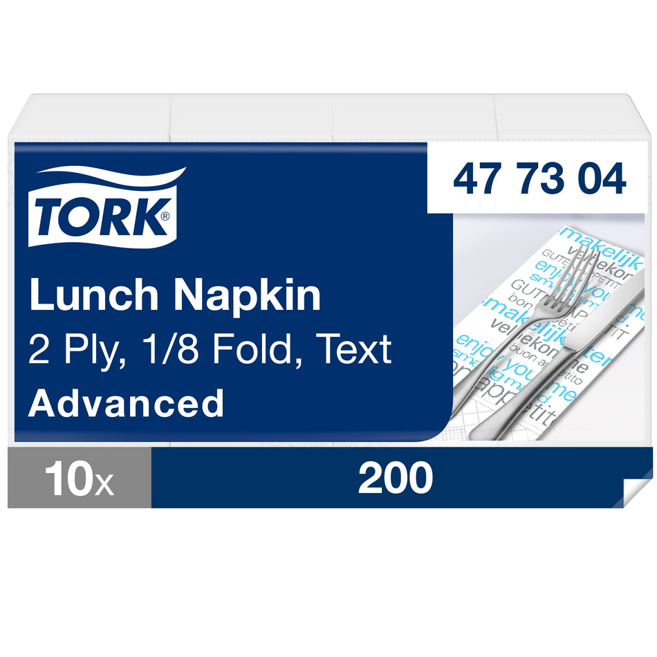 Tork Lunchservietten Text