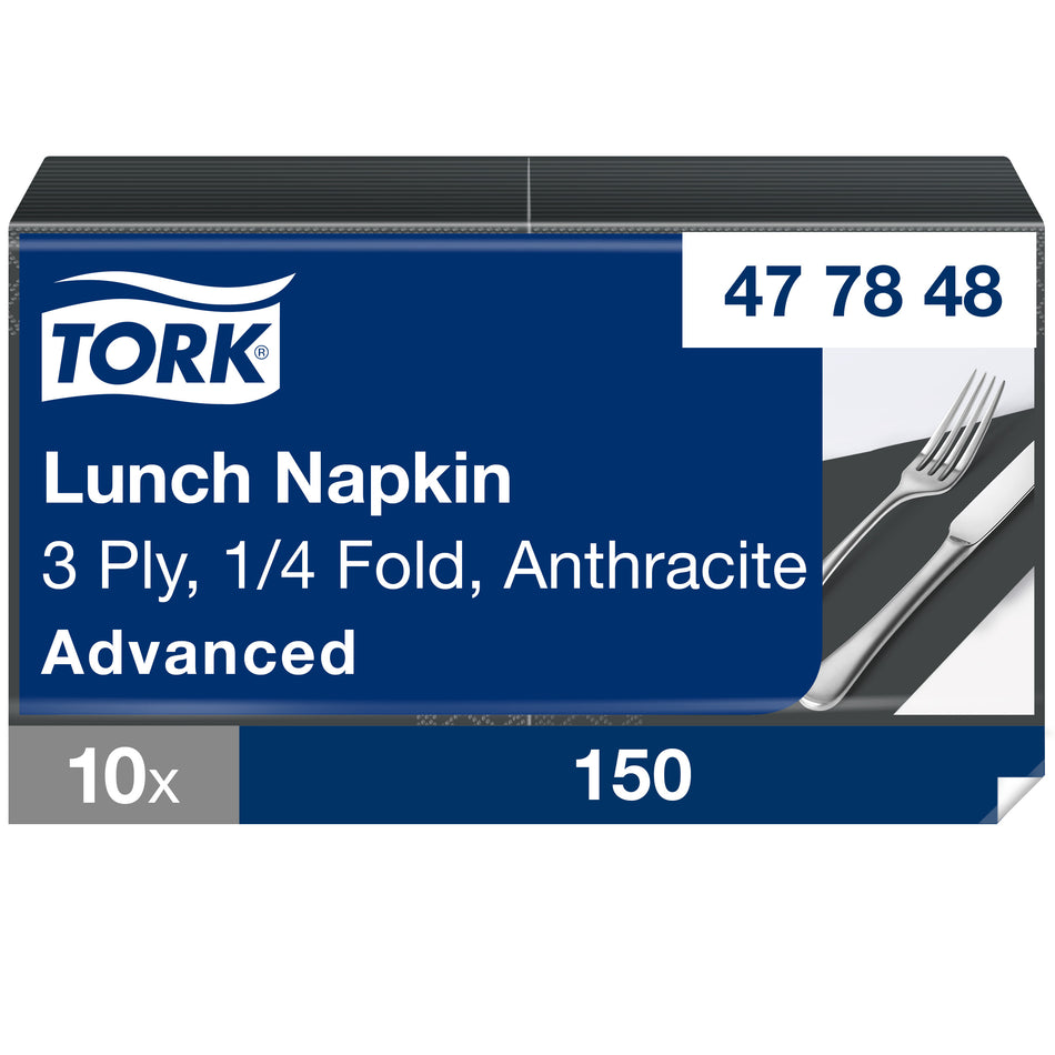 Tork Soft Lunchservietten Anthrazit