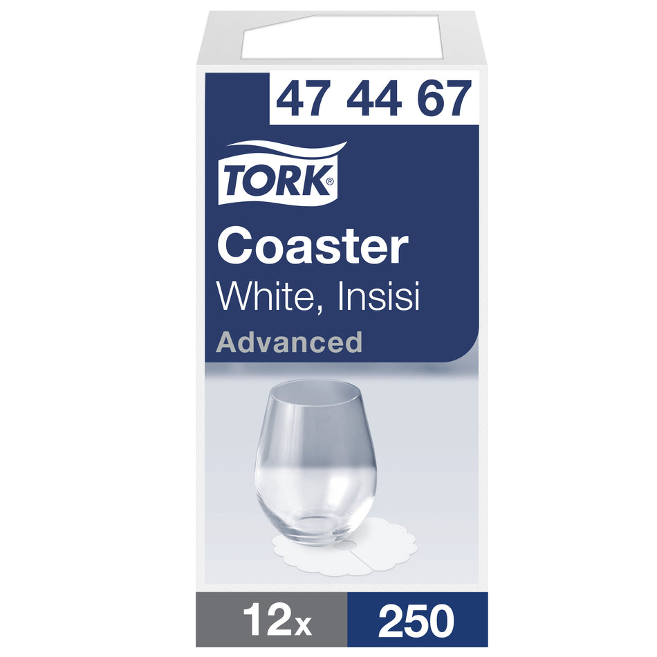 Tork Sous-verre rond en Papier blanc Insisi