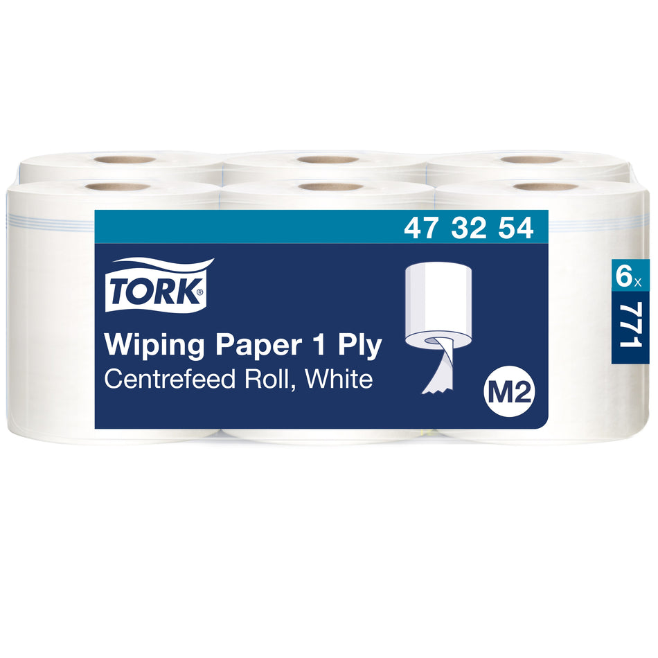Tork Papier d'Essuyage à Dévidage Central blanc M2