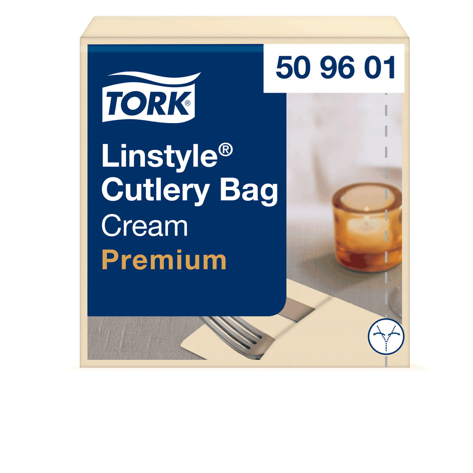 Tork LinStyle® Bestecktaschen Creme
