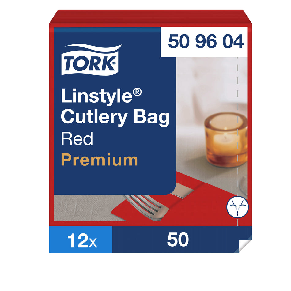 Tork LinStyle® Bestecktaschen Bordeauxrot