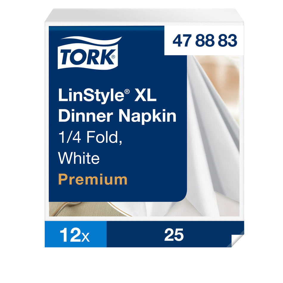 Tork LinStyle® XL-Dinnerservietten Weiß