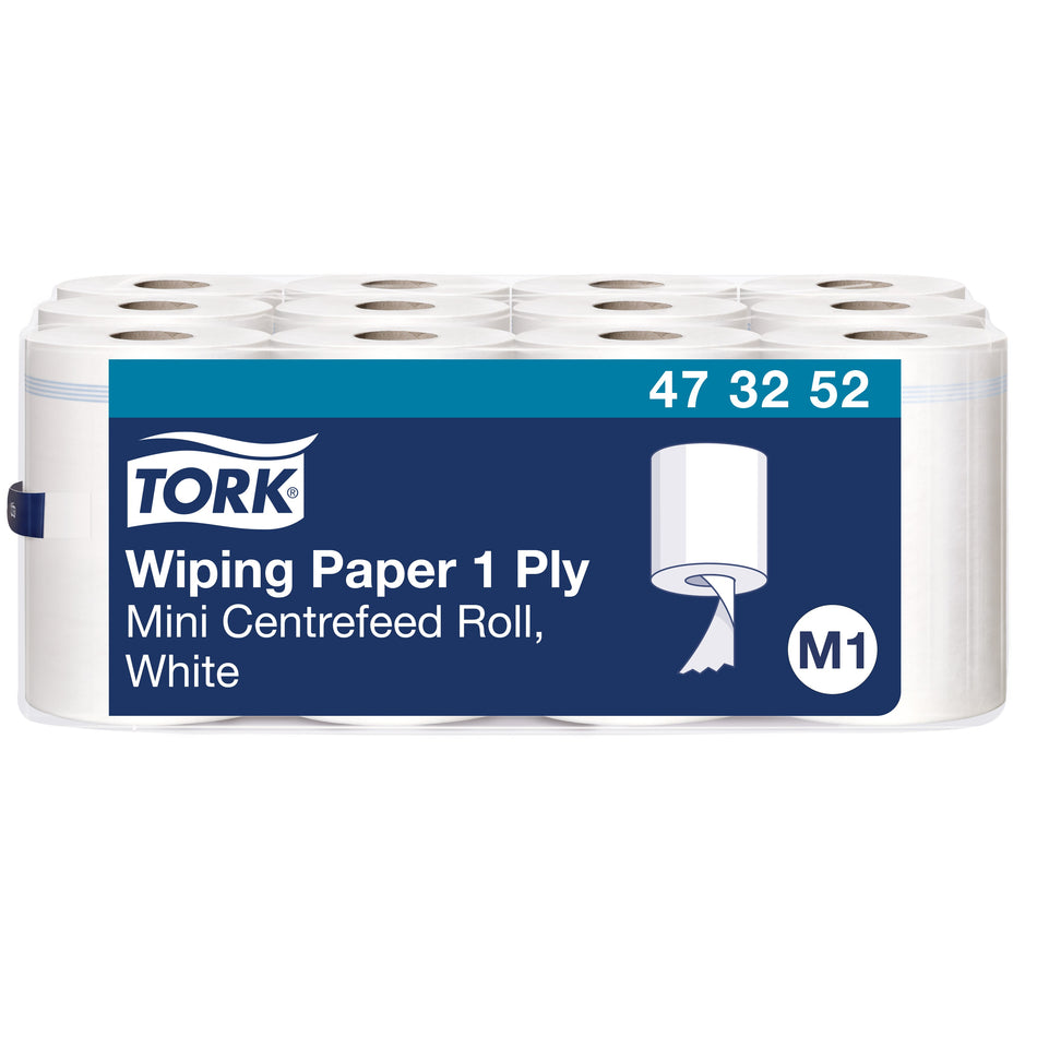 Tork Papier d'Essuyage à Dévidage Central blanc M1