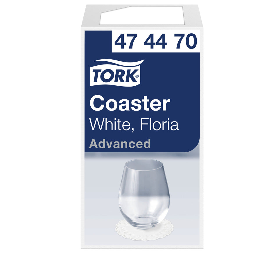 Tork Sous-verre rond en Papier blanc Floria