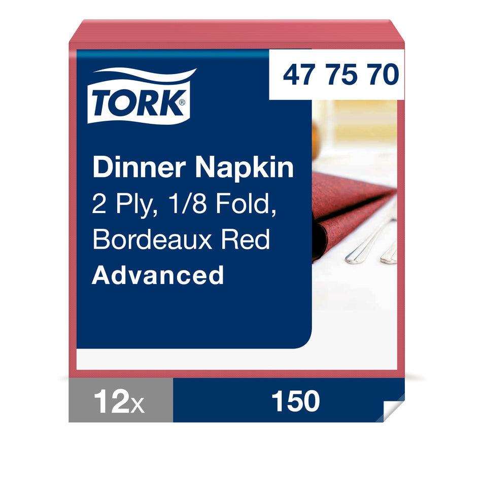 Tork Dinnerservietten Bordeauxrot