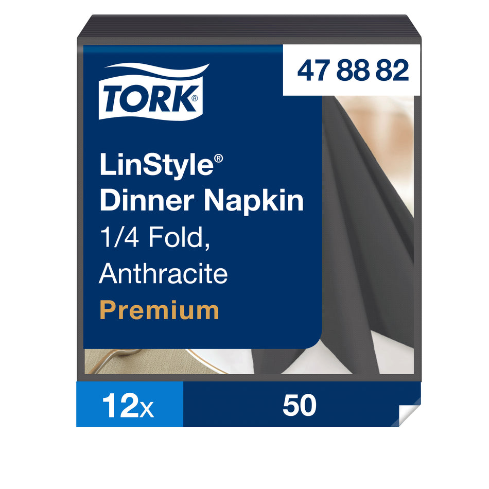 Tork LinStyle® Dinnerservietten Anthrazit