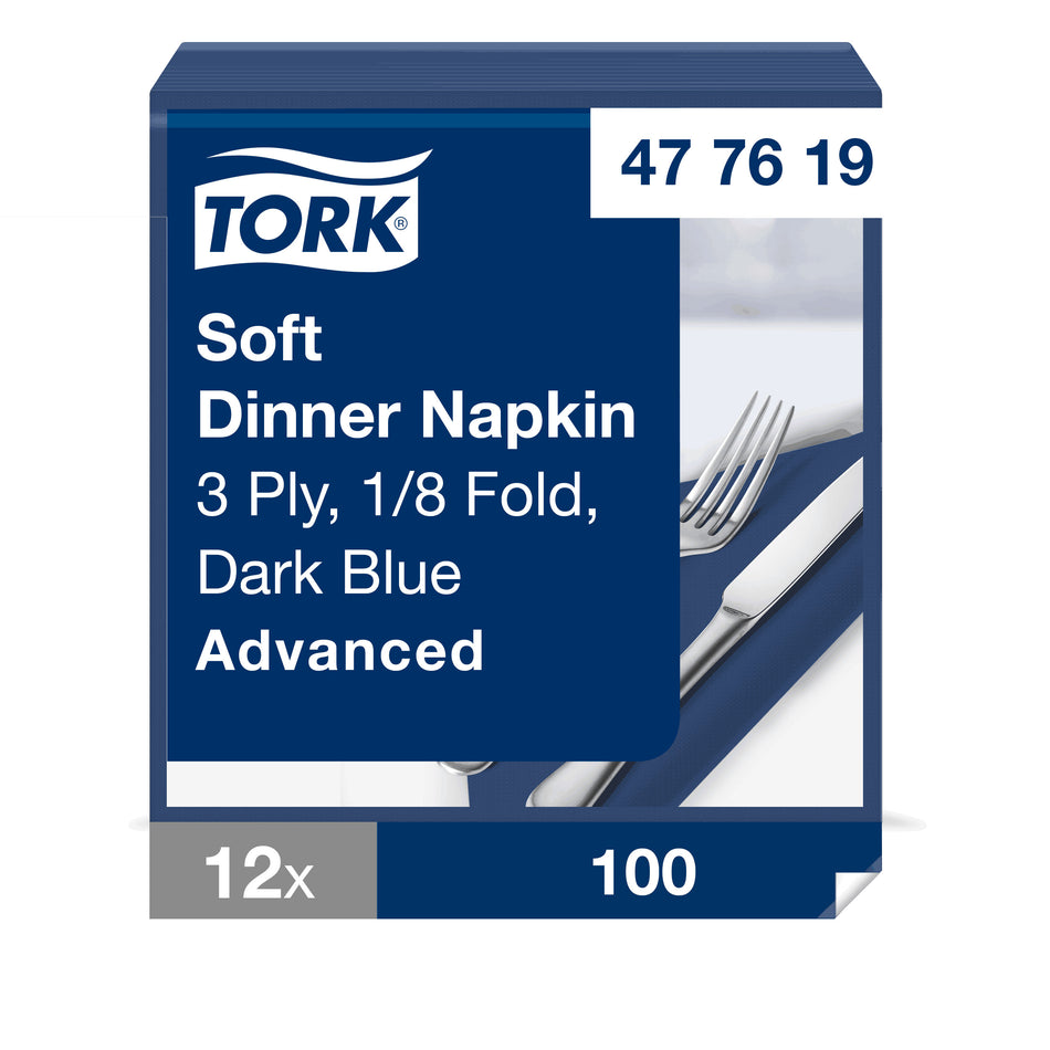 Tork Soft Dinnerservietten Dunkelblau