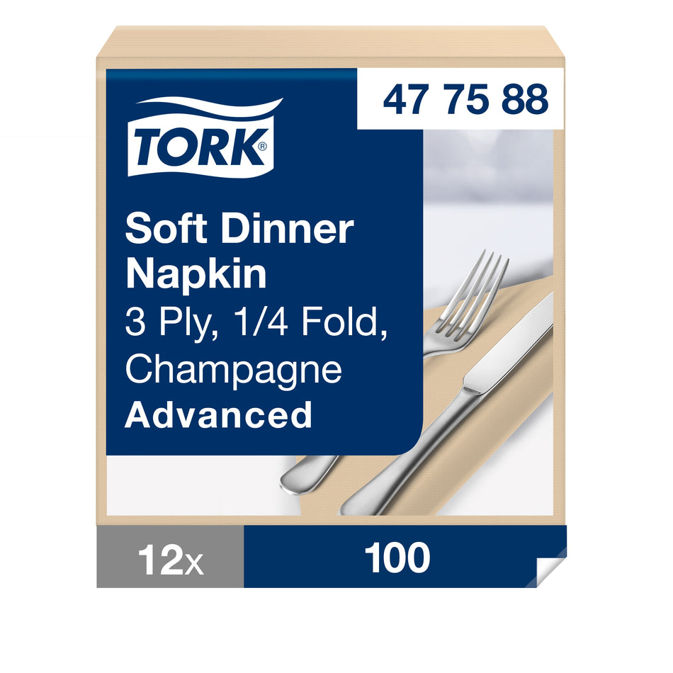 Tork Serviette Dinner Doux champagne