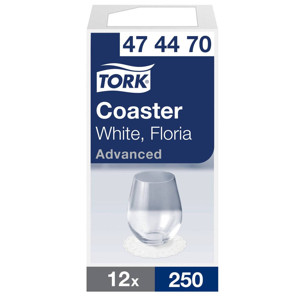 Tork Sous-verre rond en Papier blanc Floria