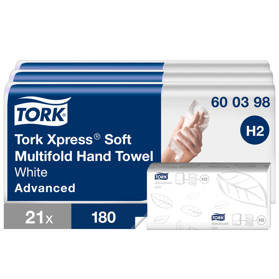 Tork Xpress® Essuie-mains interfoliés doux blancs H2
