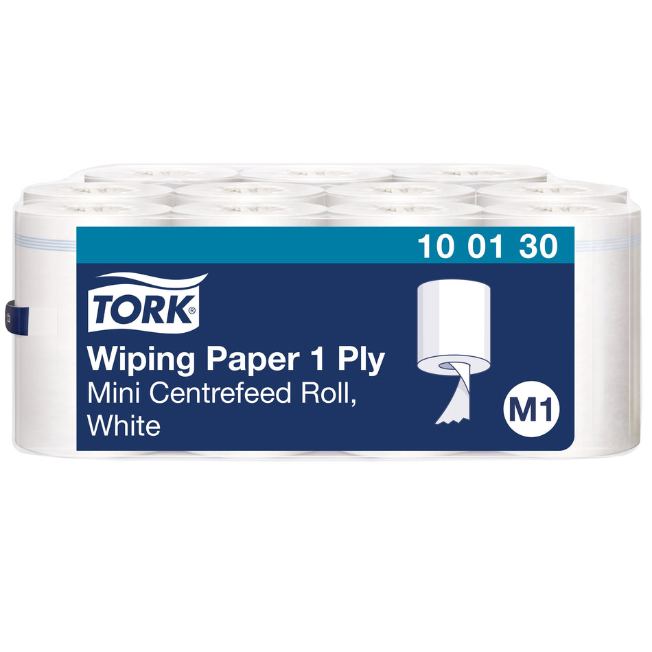 Tork Papier d'essuyage mini bobine blanc M1