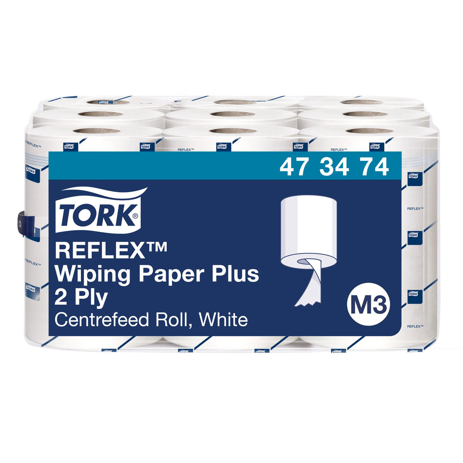 Tork Reflex™ Papier d'Essuyage Plus blanc M3