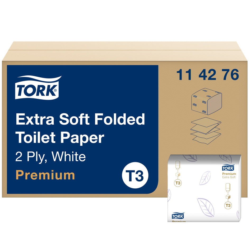 Tork Papier Toilette Feuilles extra-doux blanc T3