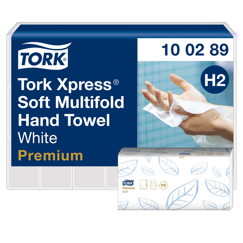 Tork Xpress® Essuie-mains interfoliés doux blancs H2