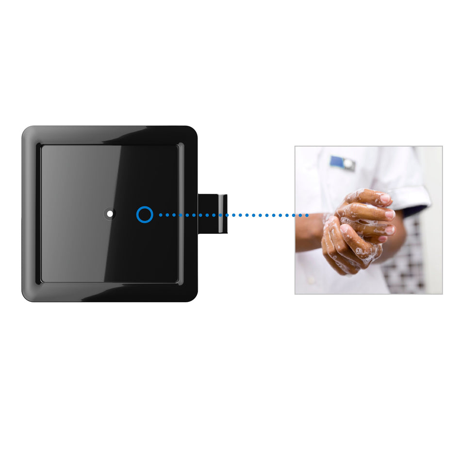 Tork Infohalter für Seifen und Händedesinfektionsmittel Spender Schwarz