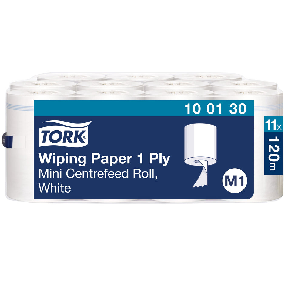 Tork Papier d'essuyage mini bobine blanc M1