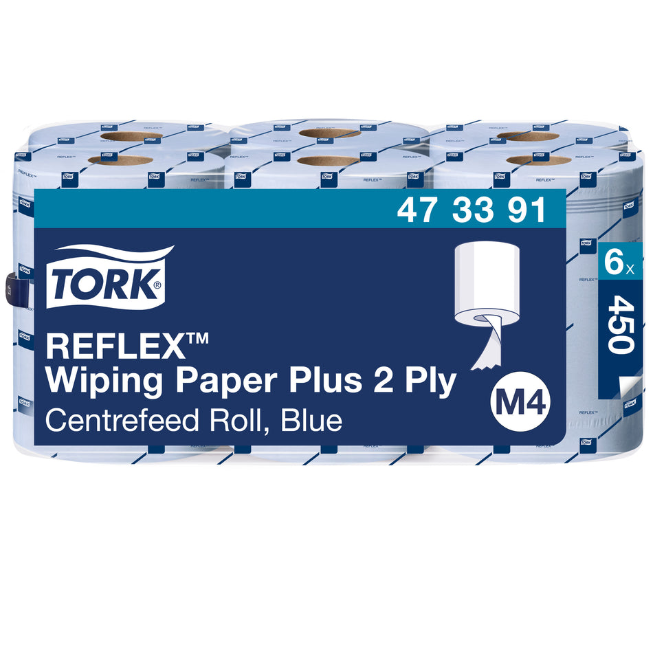 Tork Reflex™ Papier d'Essuyage Plus bleu M4