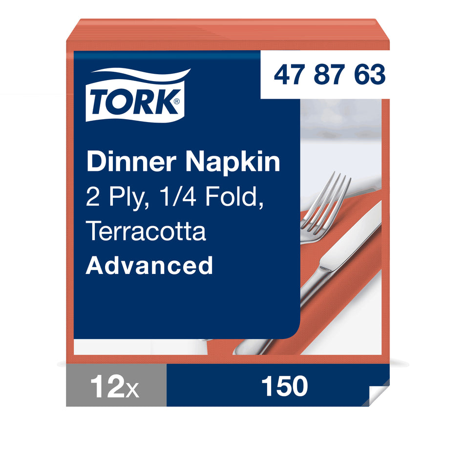 Tork Dinnerservietten Terracotta