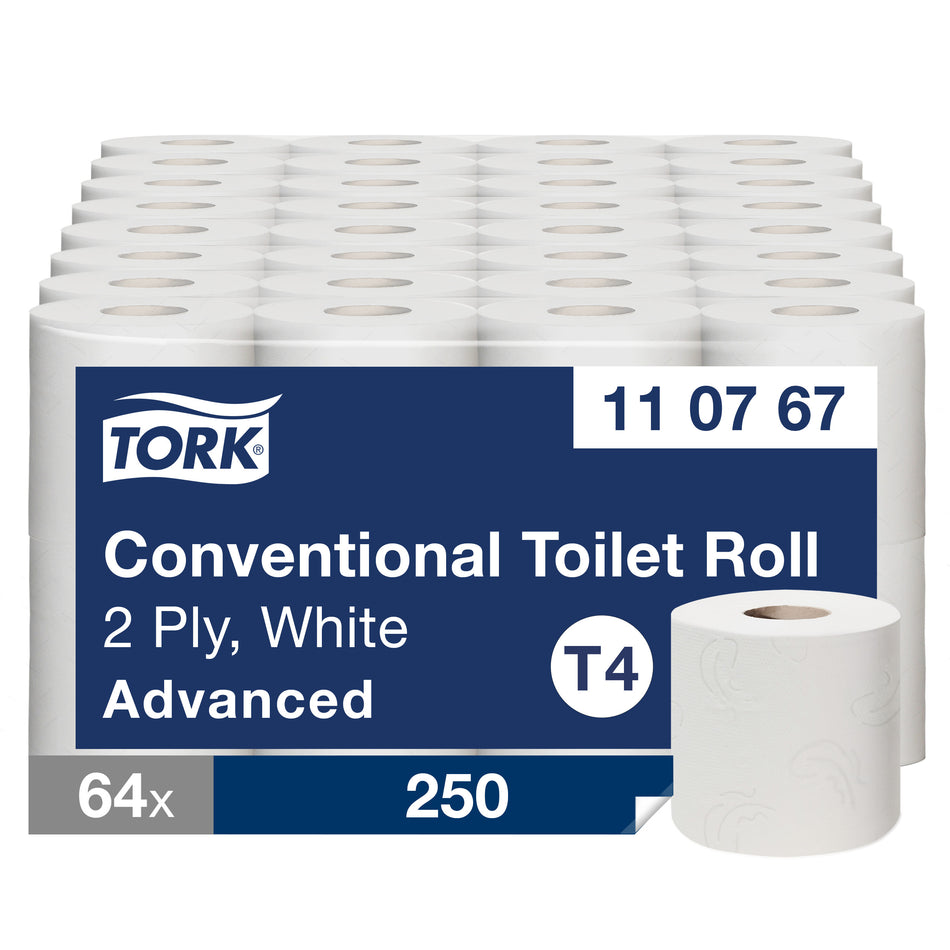 Tork Papier Toilette Rouleau traditionnel blanc T4