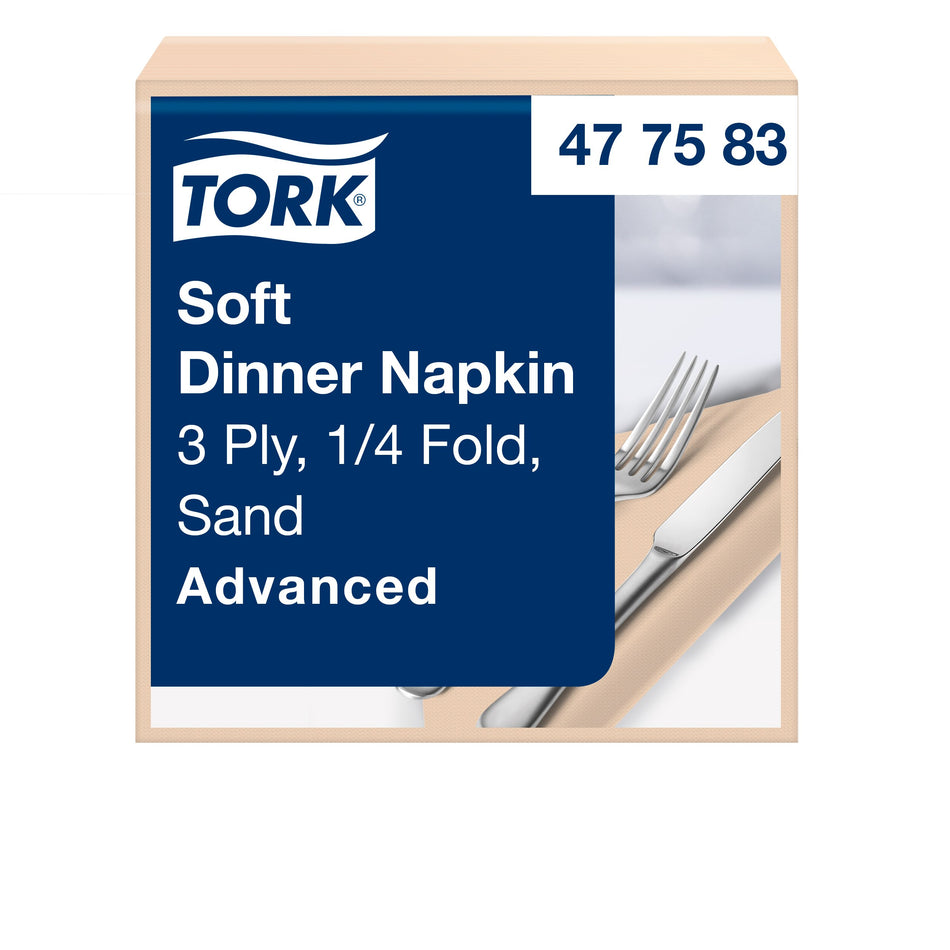 Tork Soft Dinnerservietten Sand